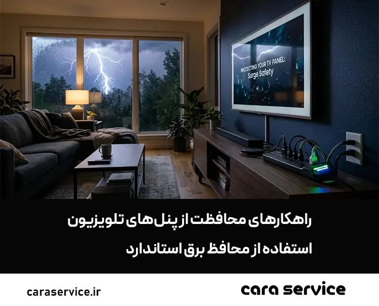 راهکار محافظت از تلوزیون در برابر رعد و برق